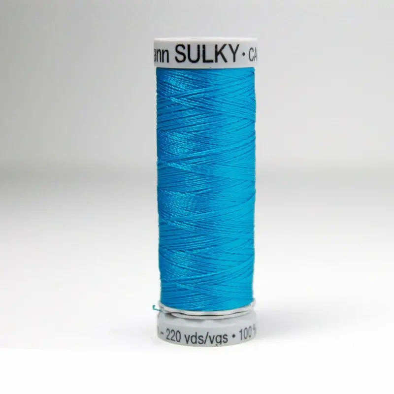 Gutermann Rayon 40 Embroidery Thread 1252 Peacock Blue 1