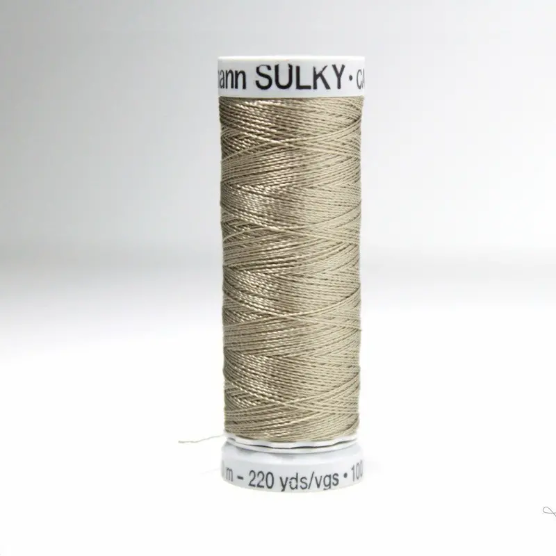 Gutermann Rayon 40 Embroidery Thread 1270 Dark Grey Khaki 1