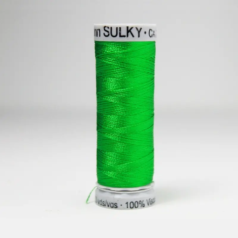 Gutermann Rayon 40 Embroidery Thread 1278 Bright Green 1