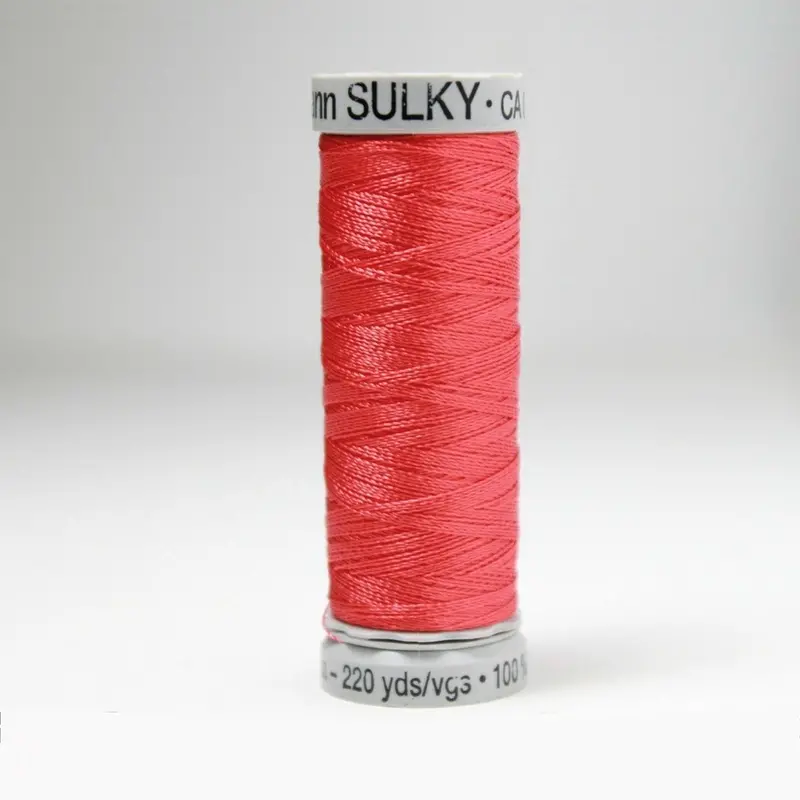 Gutermann Rayon 40 Embroidery Thread 1317 Red Orange 1