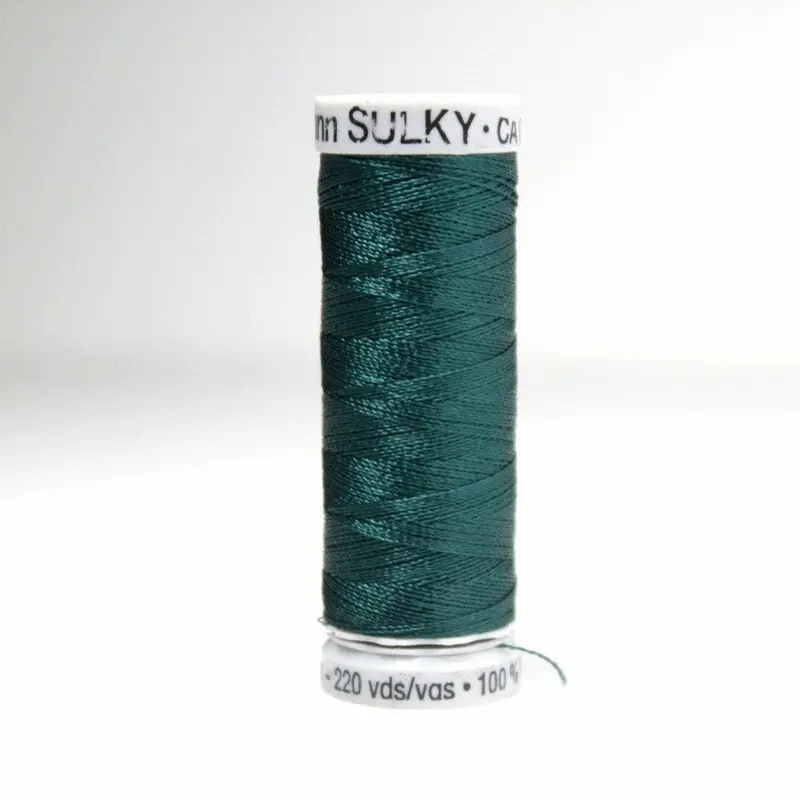 Gutermann Rayon 40 Embroidery Thread 1536 Midnight Teal 1