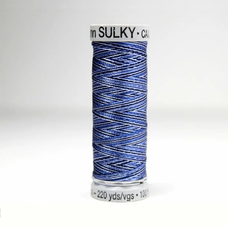Gutermann Rayon 40 Embroidery Thread 2107 Vari-Navy Blues 1