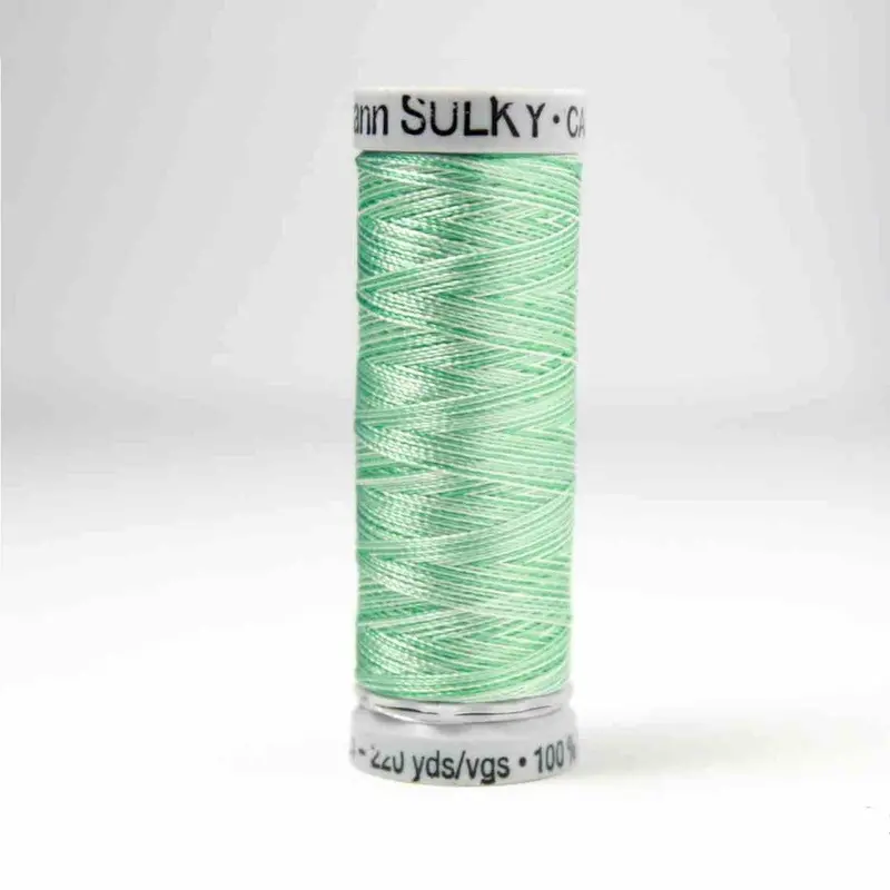 Gutermann Rayon 40 Embroidery Thread 2110 Vari-True Greens 1
