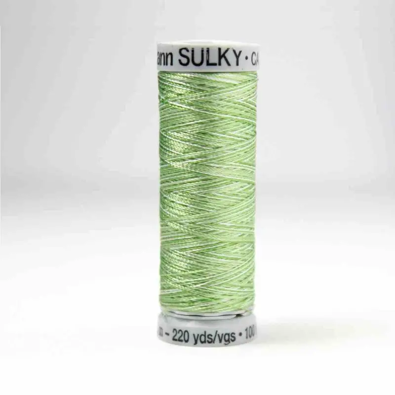 Gutermann Rayon 40 Embroidery Thread 2111 Vari-Grass Greens 1