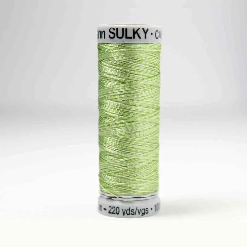 Gutermann Rayon 40 Embroidery Thread 2112 Vari-Mint Greens 1