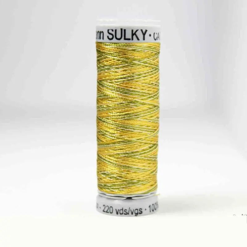 Gutermann Rayon 40 Embroidery Thread 2114 Vari-Avocado Greens 1