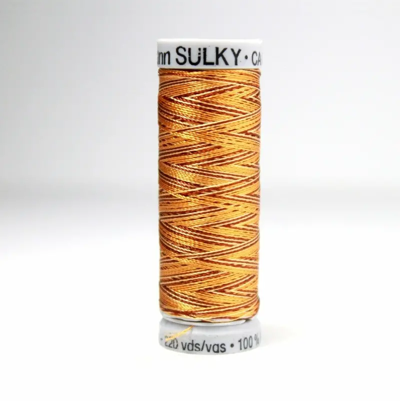 Gutermann Rayon 40 Embroidery Thread 2120 Vari-Dark Browns 1