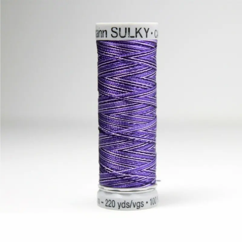 Gutermann Rayon 40 Embroidery Thread 2125 Vari-Royal Purples 1