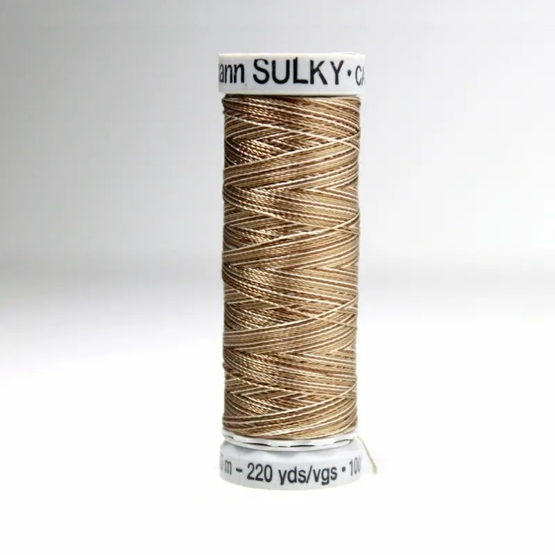 Gutermann Rayon 40 Embroidery Thread 2127 Vari-Dark Taupes 1