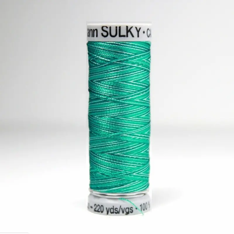 Gutermann Rayon 40 Embroidery Thread 2132 Vari Turquoise 1