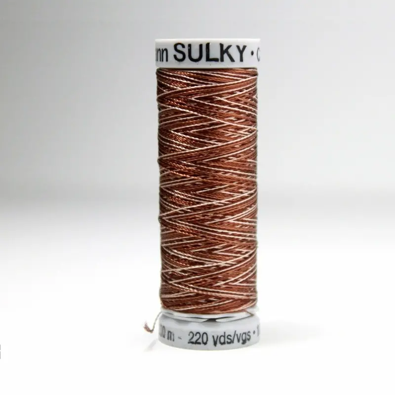 Gutermann Rayon 40 Embroidery Thread 2133 Vari-Coffee Browns 1
