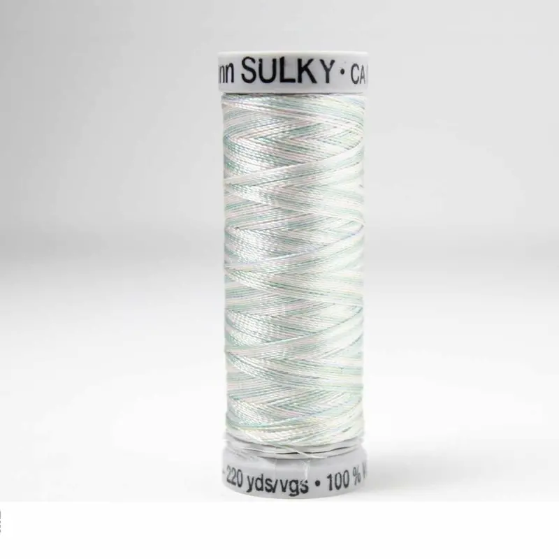 Gutermann Rayon 40 Embroidery Thread 2201 Baby Blue/Pink/Mint 1