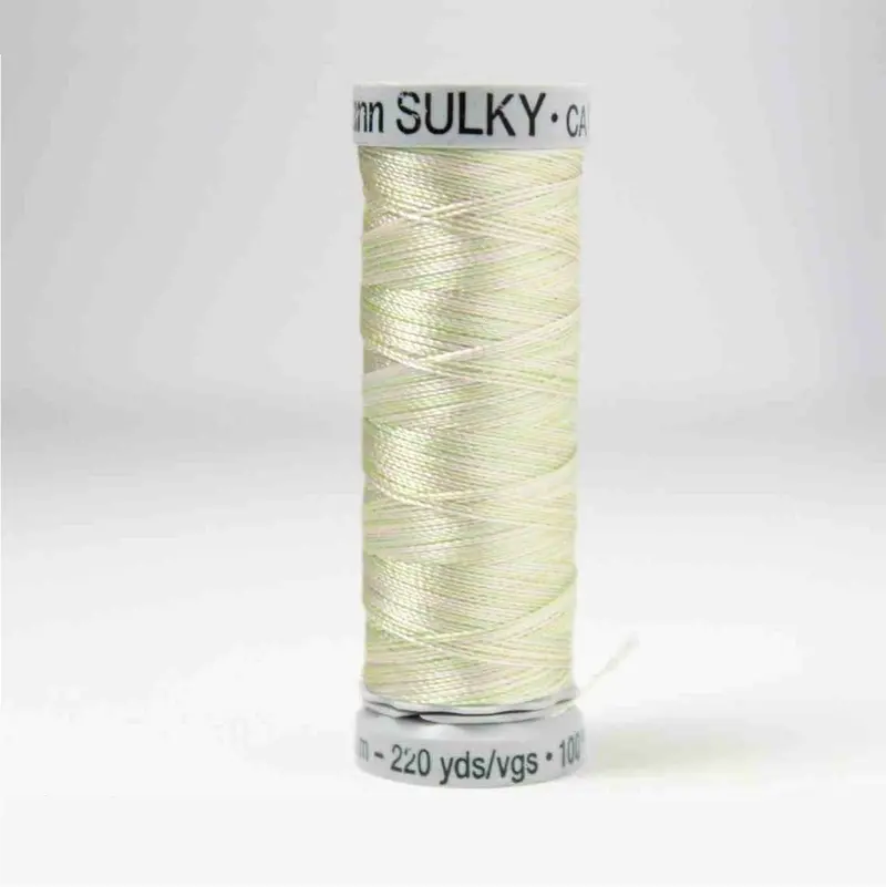 Gutermann Rayon 40 Embroidery Thread 2202 Mint Greens / Pinks 1