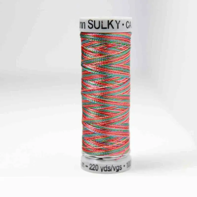 Gutermann Rayon 40 Embroidery Thread 2241 Vari Reds & Blues 1