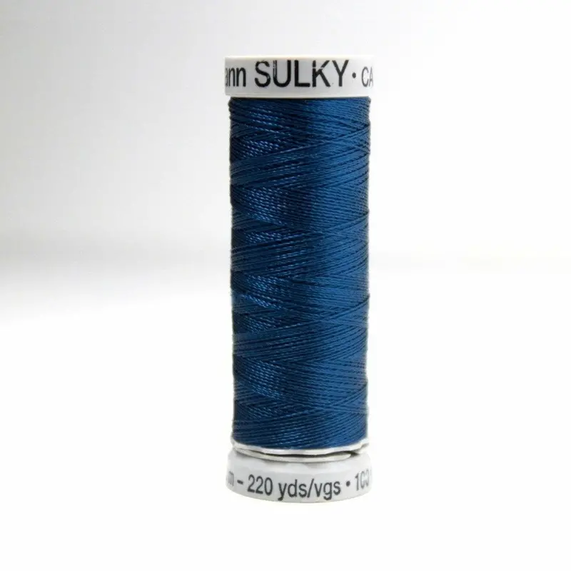 Gutermann Rayon 40 Embroidery Thread 643 Dark Denim 1