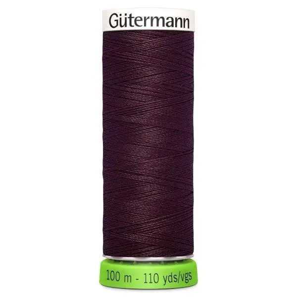 Gutermann Recycled Thread 100M, Colour 130 Burgundy 1