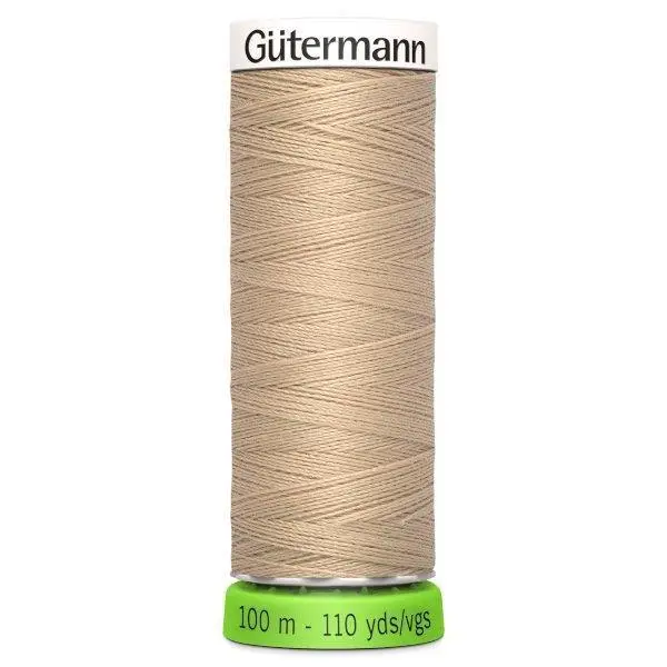 Gutermann Recycled Thread 100M, Colour 186 Beige 1