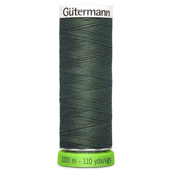 Gutermann Recycled Thread 100M, Colour 269 Dark Olive 1