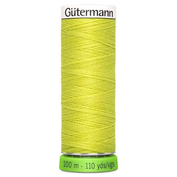 Gutermann Recycled Thread 100M, Colour 334 Yellow Green 1