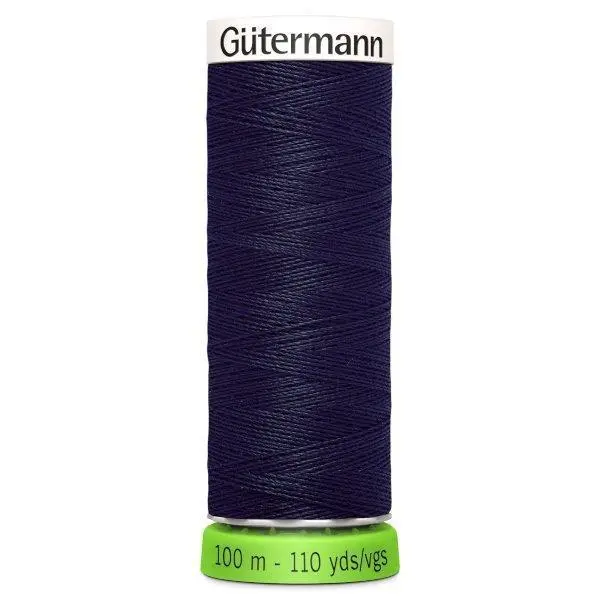 Gutermann Recycled Thread 100M, Colour 339 Dark Navy 1