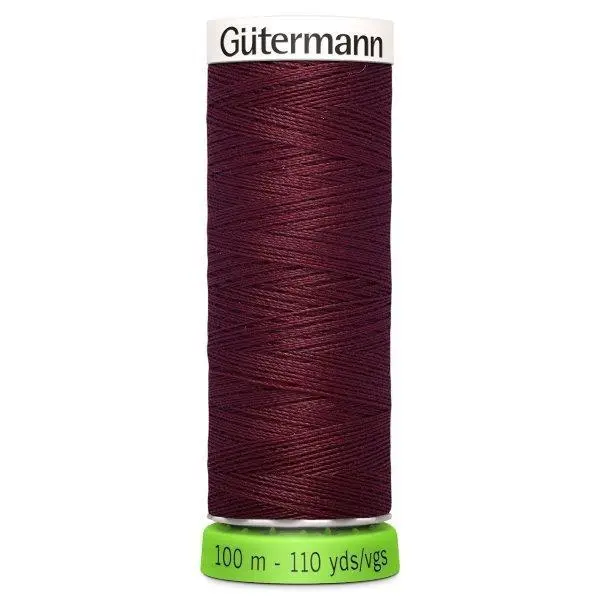 Gutermann Recycled Thread 100M, Colour 369 Wine 1