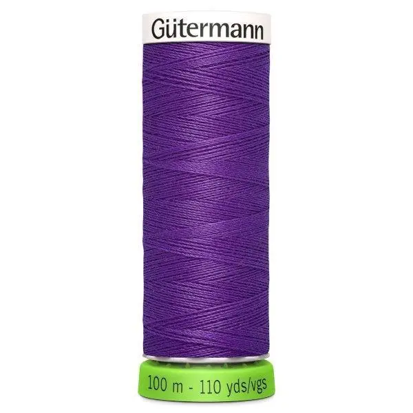 Gutermann Recycled Thread 100M, Colour 392 Purple 1