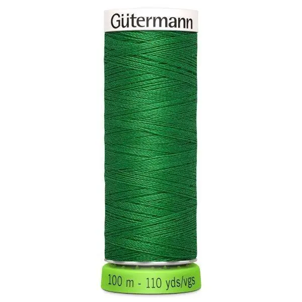 Gutermann Recycled Thread 100M, Colour 396 Mid Green 1