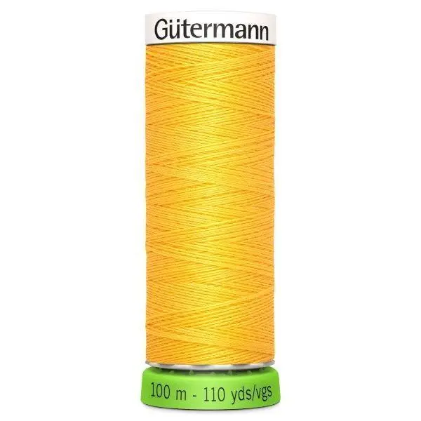 Gutermann Recycled Thread 100M, Colour 417 Yellow 1