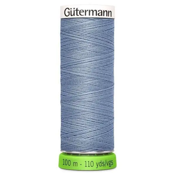 Gutermann Recycled Thread 100M, Colour 64 Greyish Blue 1