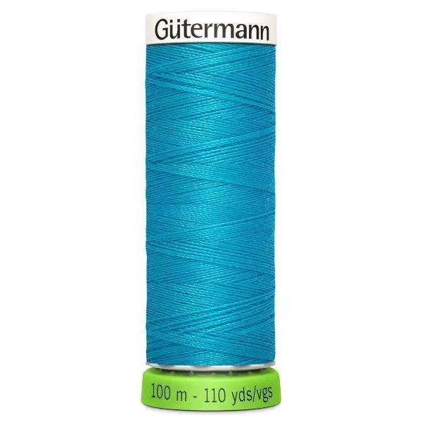 Gutermann Recycled Thread 100M, Colour 736 Caribbean Blue 1