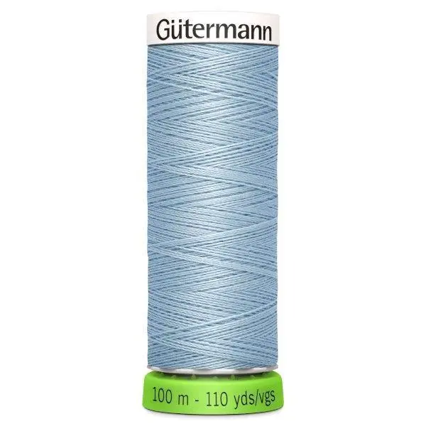 Gutermann Recycled Thread 100M, Colour 75 Pale Blue 1