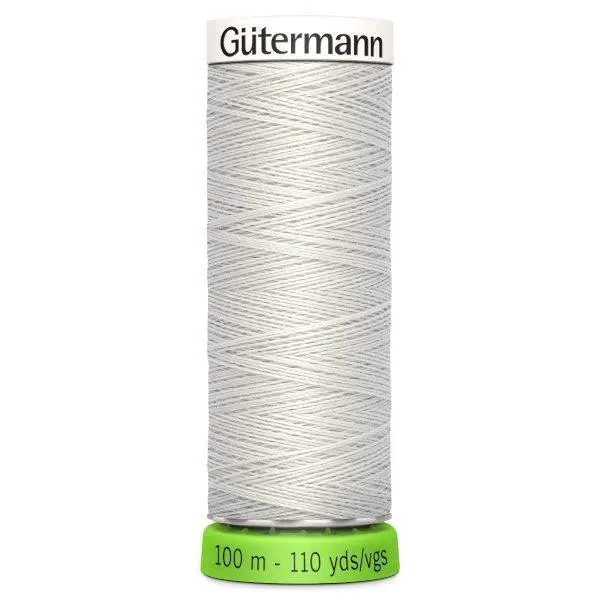 Gutermann Recycled Thread 100M, Colour 8 Soft Grey 1