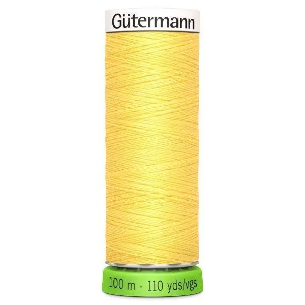 Gutermann Recycled Thread 100M, Colour 852 Yellow 1