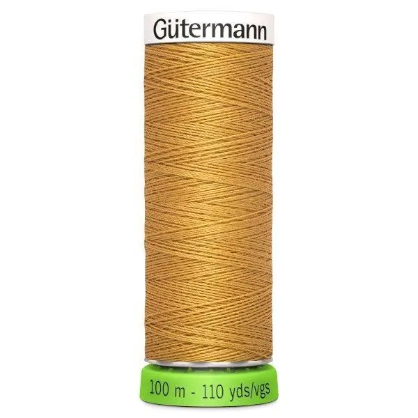 Gutermann Recycled Thread 100M, Colour 968 Gold 1