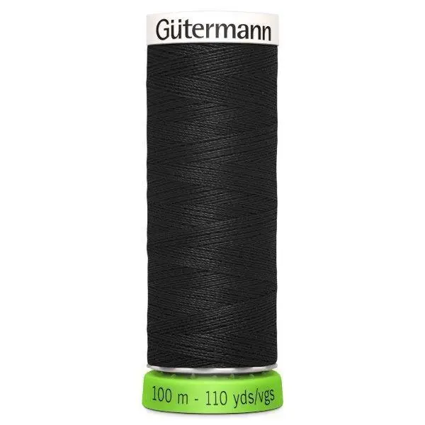 Gutermann Recycled Thread | 100M | Colour Black 1