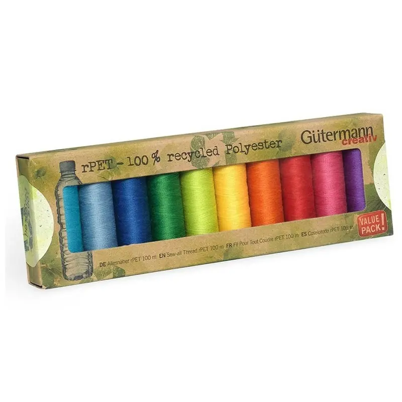 Gutermann Recycled Thread Mid Range Set, 10 Reels 1