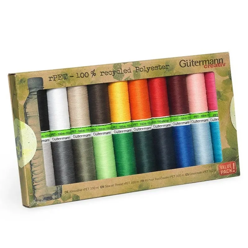 Gutermann Recycled Thread Set, 20 Reel Pack 1