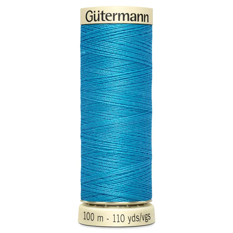 Gutermann Sew All Thread Colour 197 Caribbean Blue 1