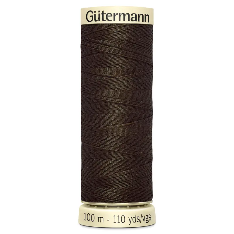 Gutermann Sew All Thread Colour 21 Dark Brown 1