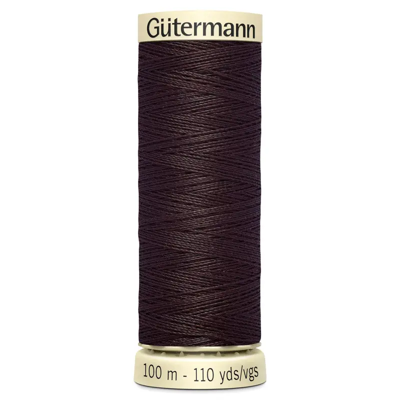 Gutermann Sew All Thread Colour 23 Dark Brown 1