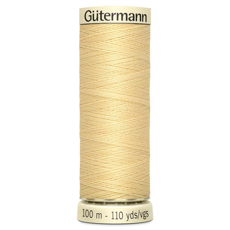 Gutermann Sew All Thread Colour 325 Creamy Yellow 1