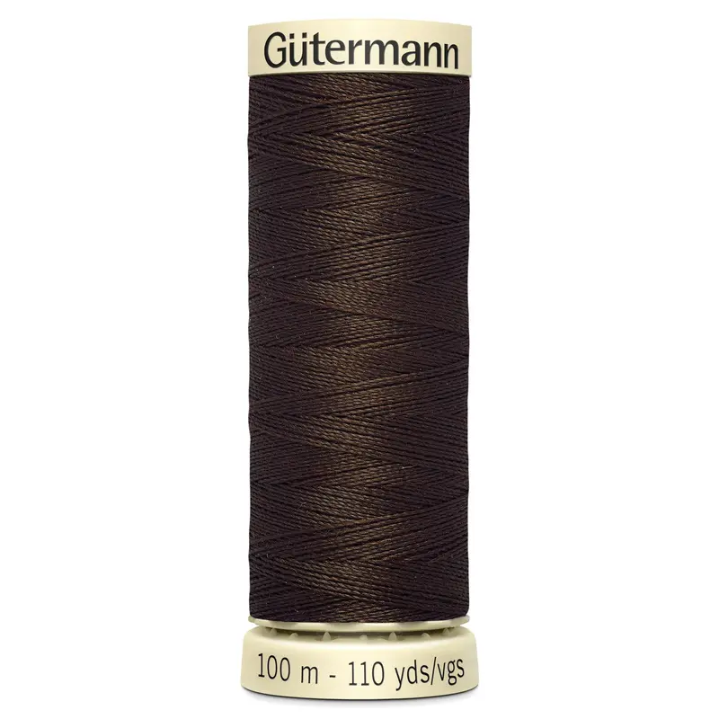 Gutermann Sew All Thread Colour 406 Dark Brown 1