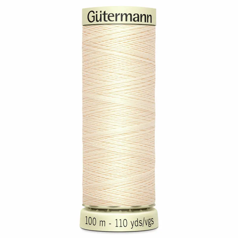 Gutermann Sew All Thread Colour 414 Cream 1