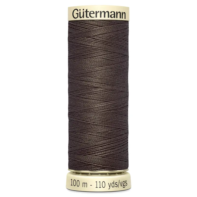 Gutermann Sew All Thread Colour 480 Dark Brown 1