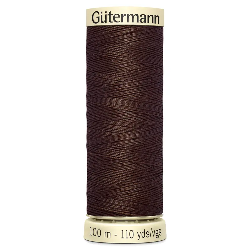 Gutermann Sew All Thread Colour 694 Dark Brown 1