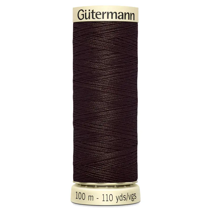 Gutermann Sew All Thread Colour 696 Dark Brown 1