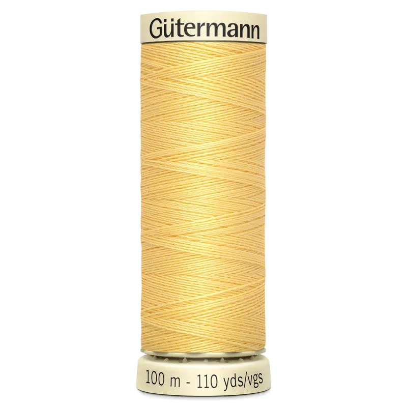 Gutermann Sew All Thread Colour 7 Yellow 1