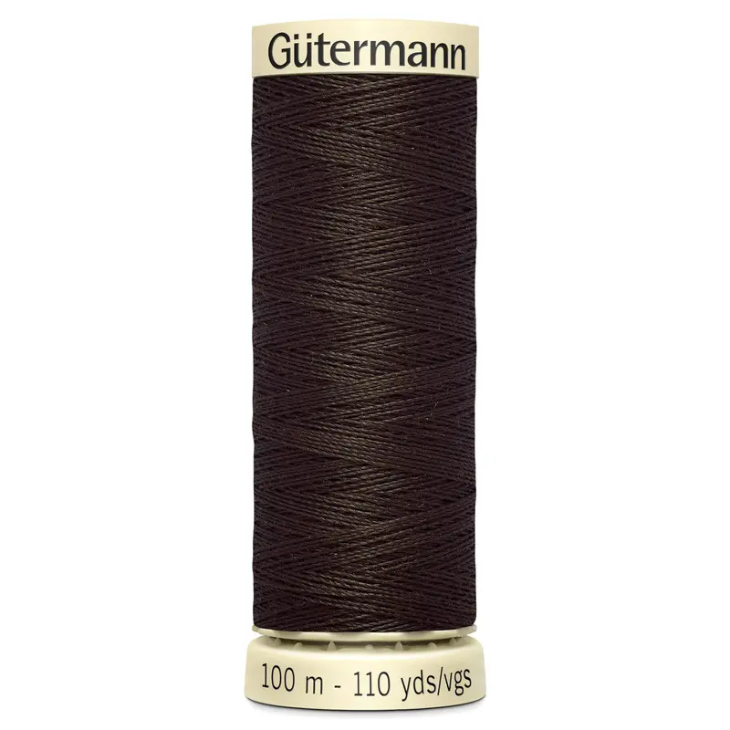 Gutermann Sew All Thread Colour 769 Dark Brown 1