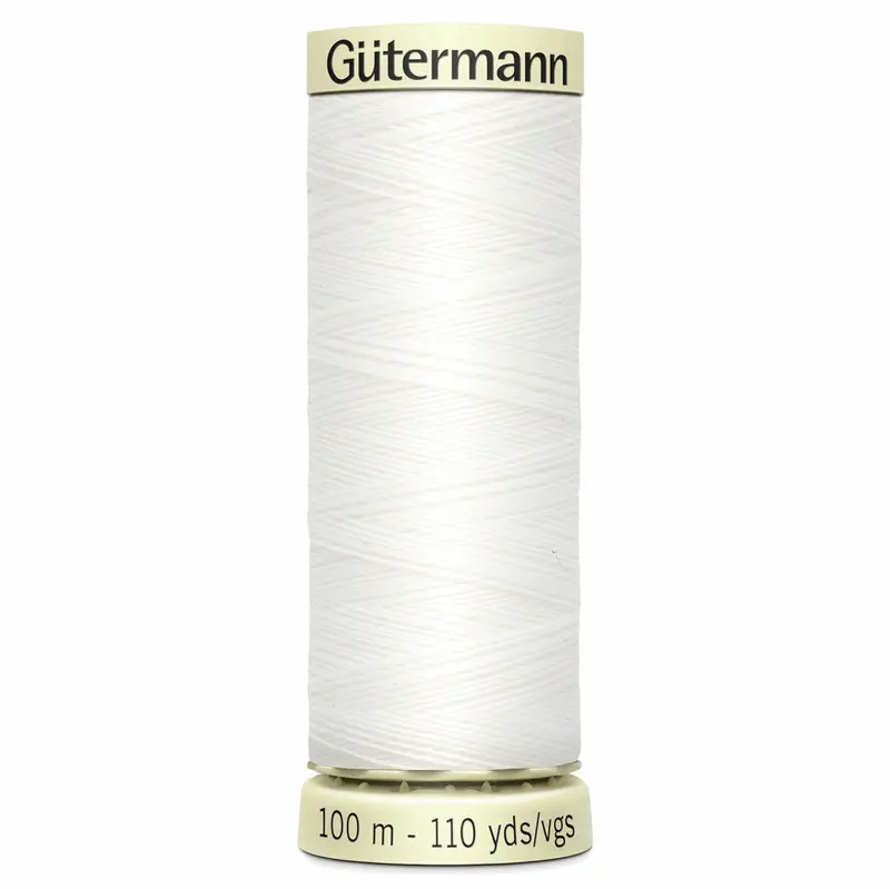 Gutermann Sew All Thread Colour 800 White 1