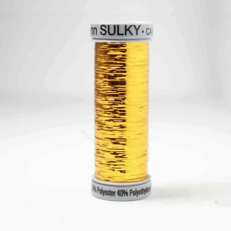 Gutermann Sliver Metallic Embroidery Thread 8007 Gold 1